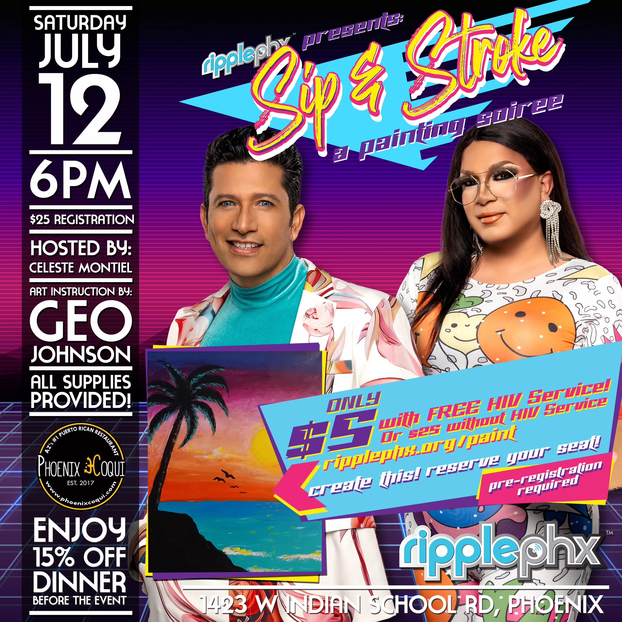 Sip & Stroke July