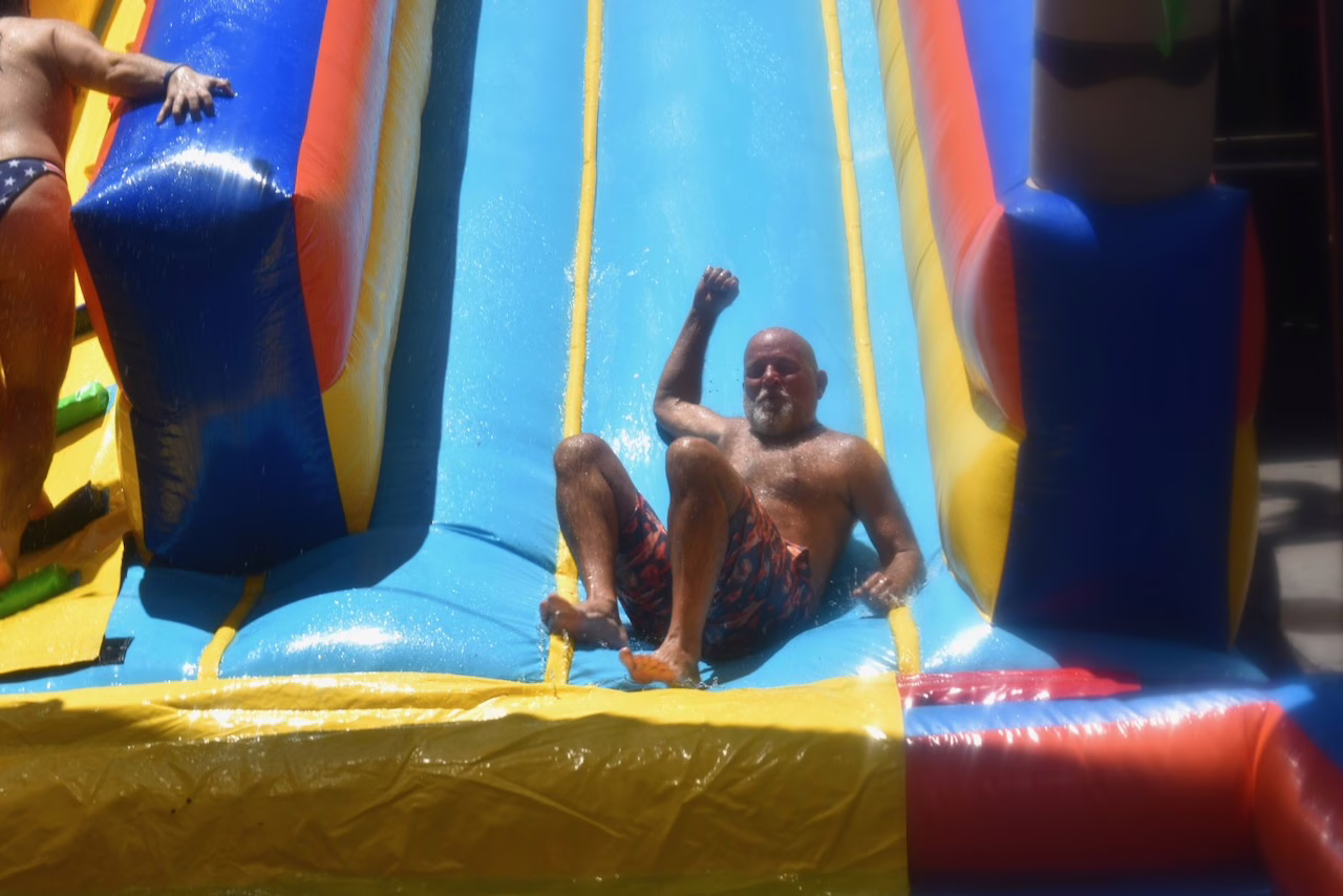 Charlie’s Fourth of July Water Slide